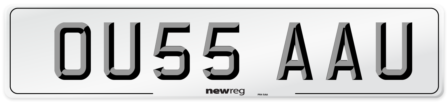 OU55 AAU Number Plate from New Reg